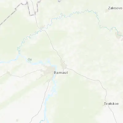 Map showing location of Beloyarsk (53.446100, 83.904800)