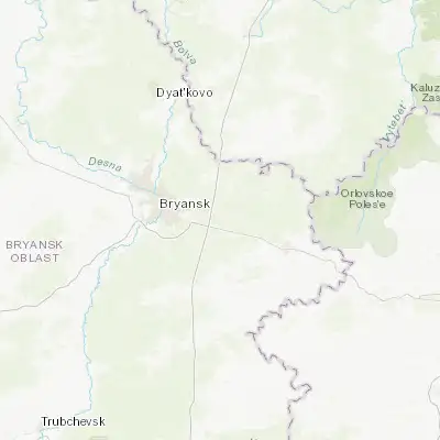 Map showing location of Belyye Berega (53.208510, 34.664050)