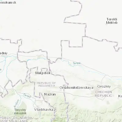 Map showing location of Benoy-Yurt (43.693050, 45.050250)