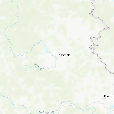 Map showing location of Bezhetsk (57.785060, 36.696510)