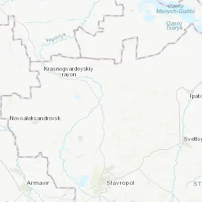 Map showing location of Bezopasnoye (45.648330, 41.936030)