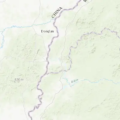 Map showing location of Bikin (46.812930, 134.250120)