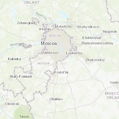 Map showing location of Biryulëvo Zapadnoye (55.587660, 37.642820)