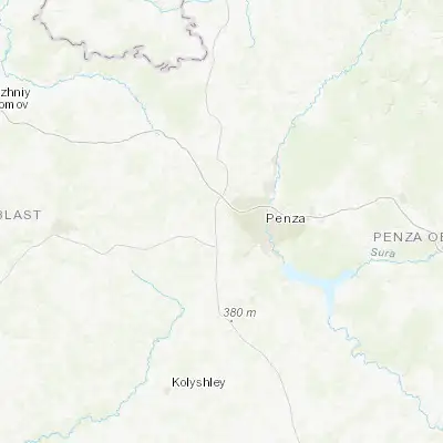Map showing location of Bogoslovka (53.208370, 44.801330)