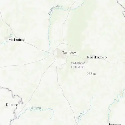 Map showing location of Bokino (52.637440, 41.459680)