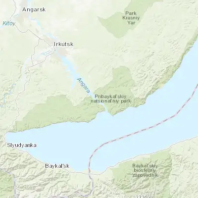 Map showing location of Bol’shaya Rechka (51.953610, 104.733560)