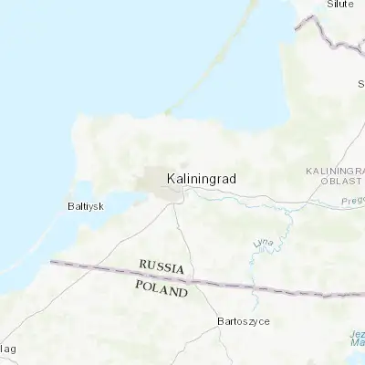 Map showing location of Bol'shoe Isakovo (54.717740, 20.602840)