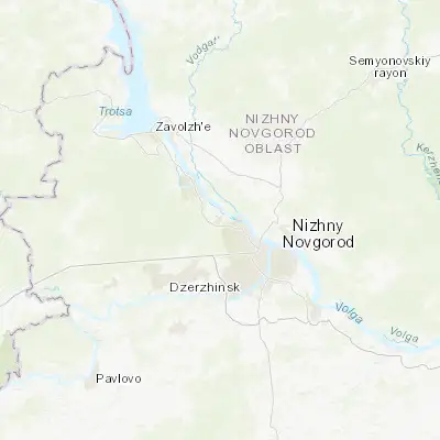 Map showing location of Bol’shoye Kozino (56.403970, 43.714240)