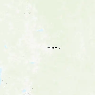 Map showing location of Borogontsy (62.670600, 131.163440)