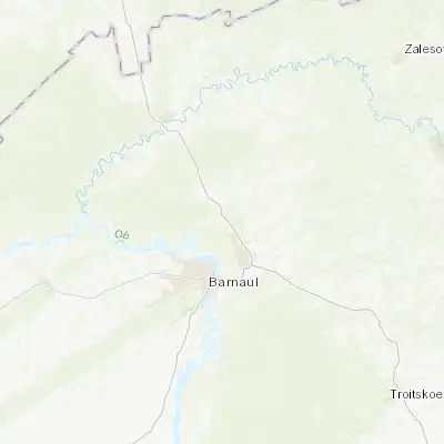 Map showing location of Borovikha (53.507200, 83.837900)