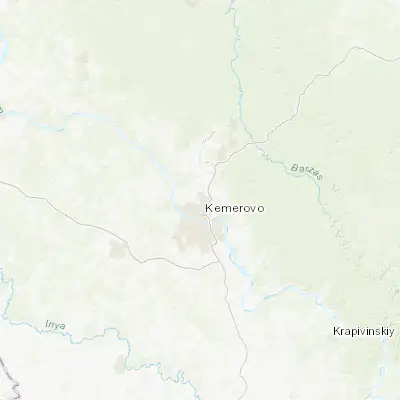 Map showing location of Borovoy (55.433330, 86.083330)