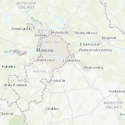 Map showing location of Brateyevo (55.637550, 37.764380)