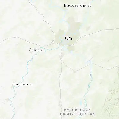 Map showing location of Bulgakovo (54.496800, 55.884300)