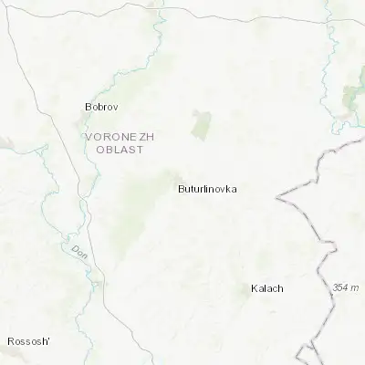 Map showing location of Buturlinovka (50.829900, 40.606700)