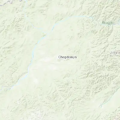 Map showing location of Chegdomyn (51.128530, 133.008270)