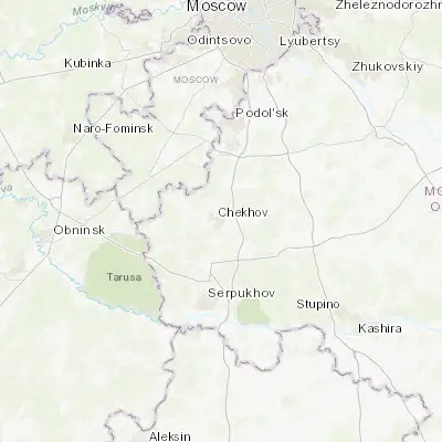 Map showing location of Chekhov (55.147700, 37.477280)