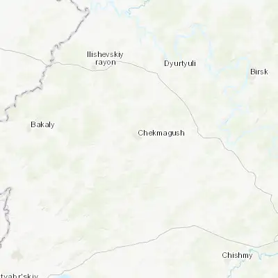 Map showing location of Chekmagush (55.131940, 54.655560)