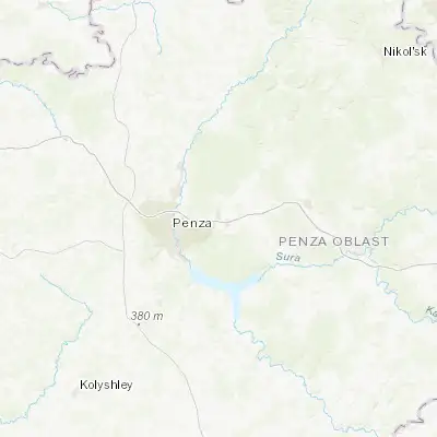 Map showing location of Chemodanovka (53.231620, 45.247380)