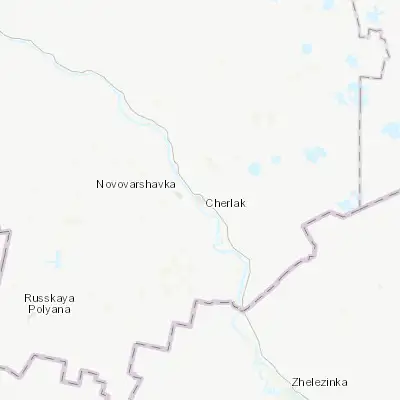 Map showing location of Cherlak (54.155000, 74.805500)