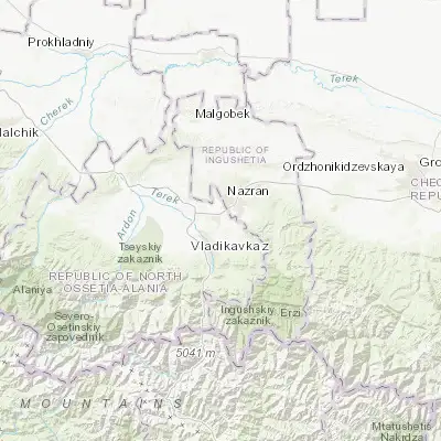 Map showing location of Chermen (43.151860, 44.712310)