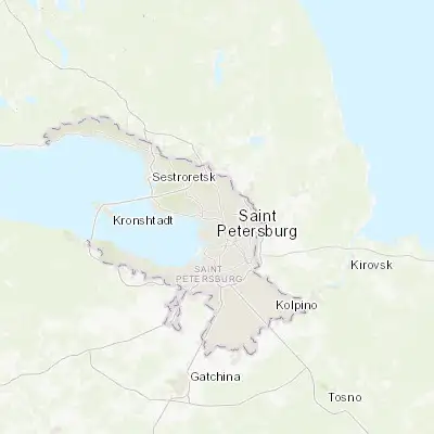 Map showing location of Chernaya Rechka (59.985940, 30.303380)