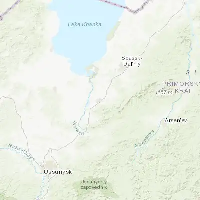 Map showing location of Chernigovka (44.342160, 132.569370)