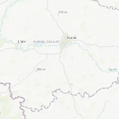 Map showing location of Chernitsyno (51.507390, 36.051010)
