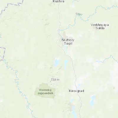 Map showing location of Chernoistochinsk (57.736390, 59.871940)