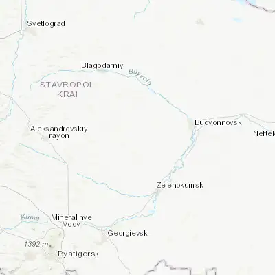 Map showing location of Chernolesskoye (44.715560, 43.713330)