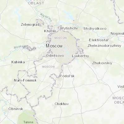 Map showing location of Chertanovo Yuzhnoye (55.590720, 37.595190)