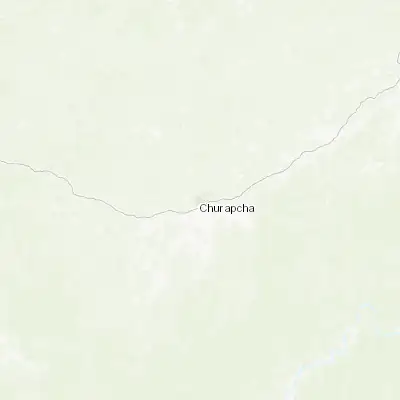Map showing location of Churapcha (61.998580, 132.433410)