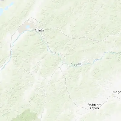 Map showing location of Darasun (51.659400, 113.975150)