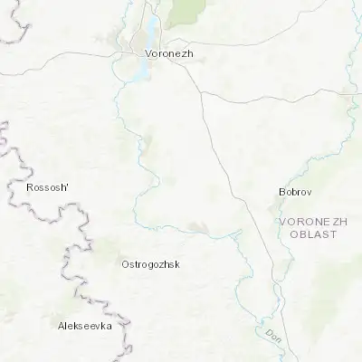 Map showing location of Davydovka (51.157810, 39.429150)
