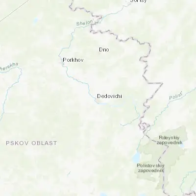 Map showing location of Dedovichi (57.551660, 29.950180)