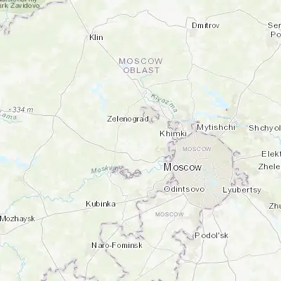 Map showing location of Dedovsk (55.868610, 37.122220)
