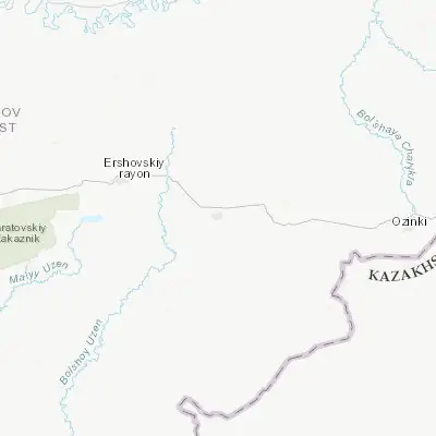 Map showing location of Dergachi (51.232800, 48.765900)