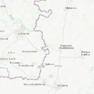 Map showing location of Donetsk (48.339620, 39.959480)