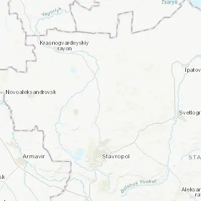 Map showing location of Donskoye (45.455180, 41.974110)