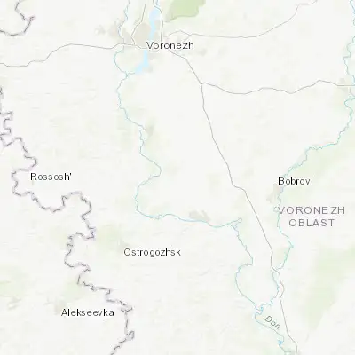 Map showing location of Drakino (51.138980, 39.402150)