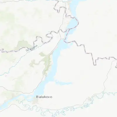 Map showing location of Dukhovnitskoye (52.482800, 48.213700)