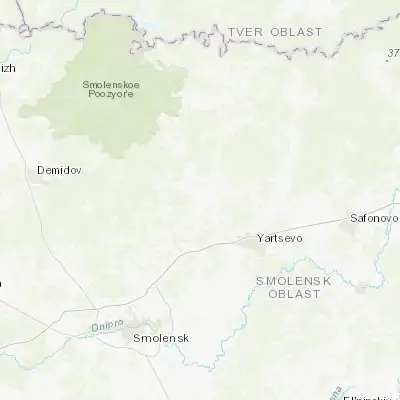 Map showing location of Dukhovshchina (55.191900, 32.411100)