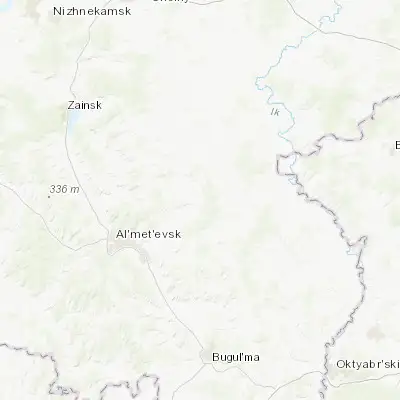 Map showing location of Dzhalil’ (55.023900, 52.735800)