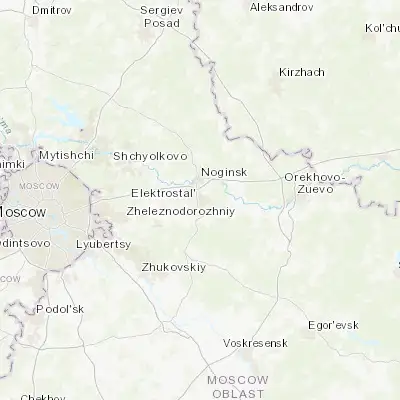 Map showing location of Elektrostal’ (55.789590, 38.446710)