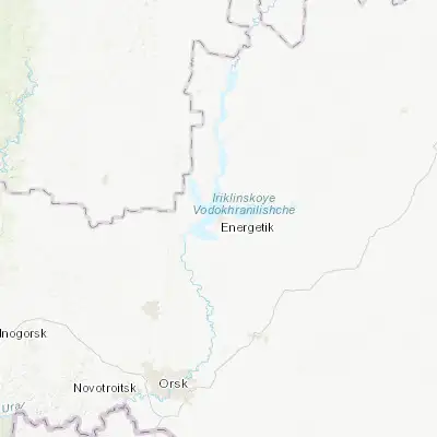 Map showing location of Energetik (51.744500, 58.793400)
