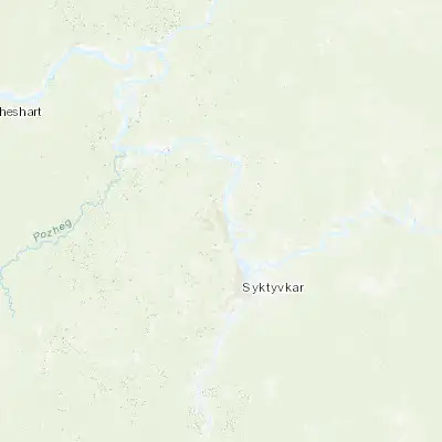 Map showing location of Ezhva (61.812810, 50.728340)
