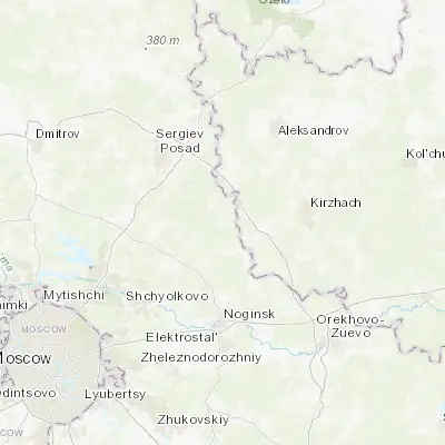 Map showing location of Fryanovo (56.133330, 38.450000)