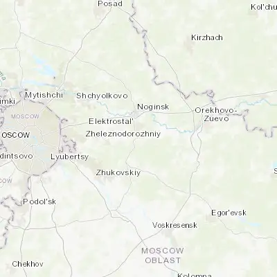 Map showing location of Fryazevo (55.733210, 38.464580)