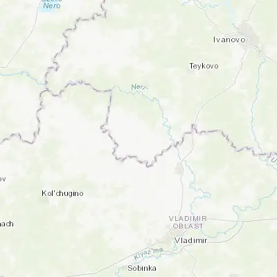 Map showing location of Gavrilov Posad (56.559300, 40.121000)