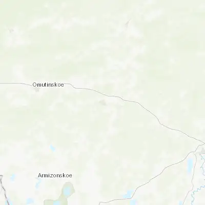 Map showing location of Golyshmanovo (56.397900, 68.372790)