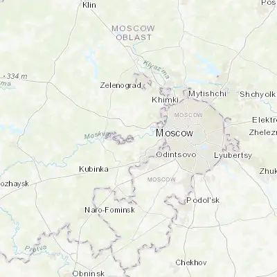 Map showing location of Gorki Vtoryye (55.725650, 37.163500)